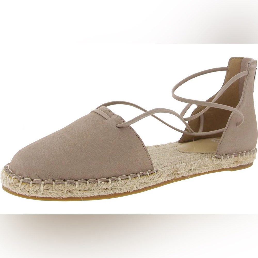 EILEEN FISHER Lace Espadrille Wrap Sandal - BARLEY, Size 10 M